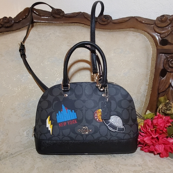 Coach Space  Patched Bag - Picture 3 of 13